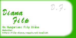 diana filp business card
